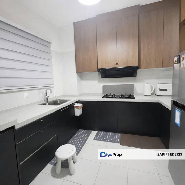 END LOT ✅ PARTIAL FURNISHED ✅ Upper Unit Kita Bayu Townhouse Cybersouth Dengkil For Rent, Selangor, Dengkil