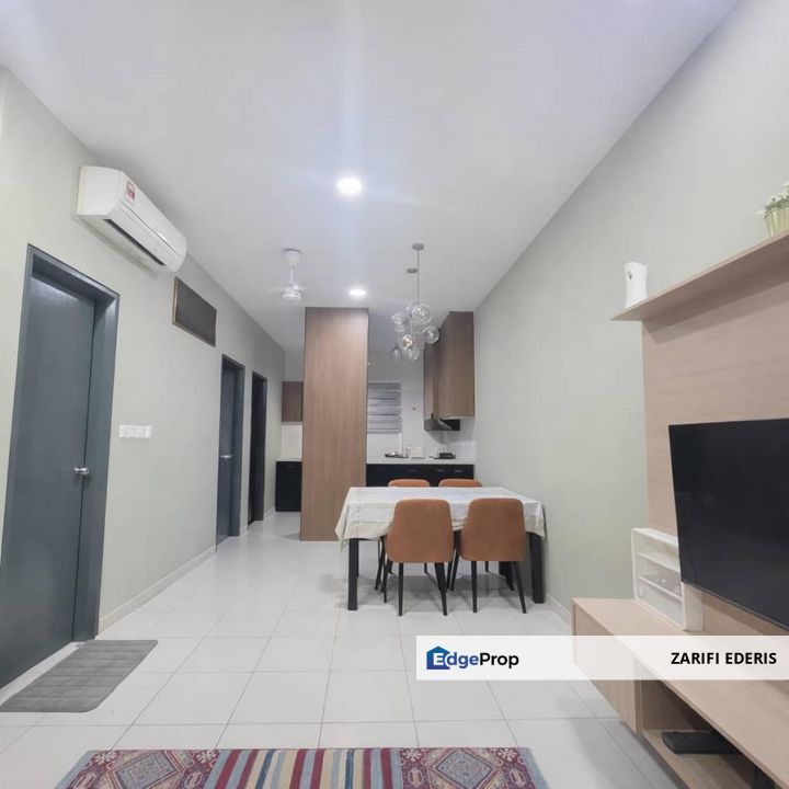 END LOT ✅ PARTIAL FURNISHED ✅ Upper Unit Kita Bayu Townhouse Cybersouth Dengkil For Rent, Selangor, Dengkil