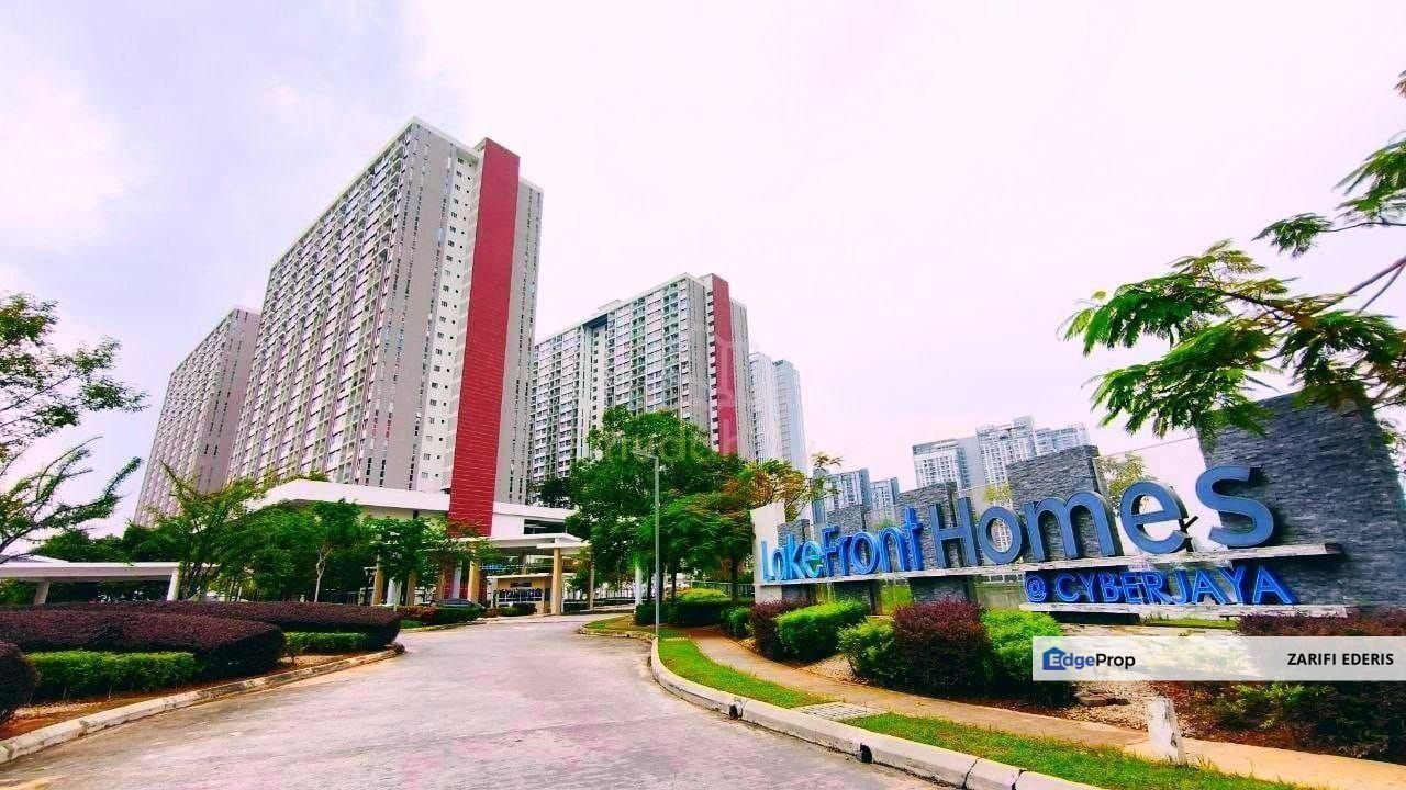 Partial Furnished ✅ 1010 sqft ✅ 3 Bedrooms Lakefront Homes Cyberjaya For Rent, Selangor, Cyberjaya