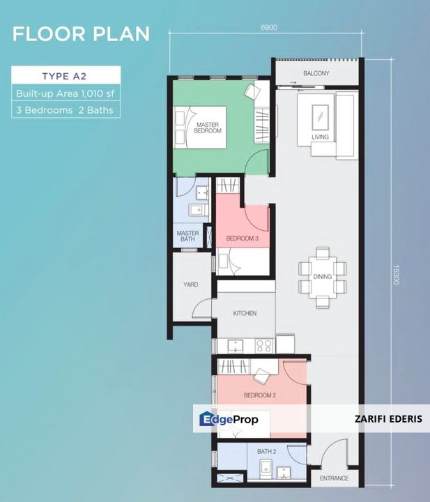Nice Unit With 3 Airconds & Kitchen Cabinet Lakefront Homes Cyberjaya For Rent, Selangor, Cyberjaya
