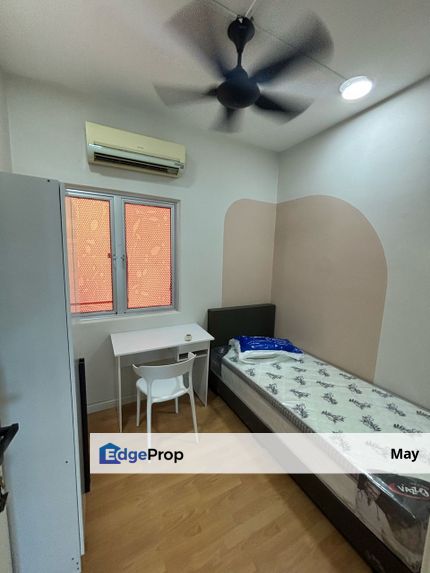 Kuchai Avenue @ Kuchai Lama walking distance to MRT Kuchai + Newly Renovated + FULLY Furnished +Wifi + Single Room for rent,Kuchai Lama, Kuala Lumpur, Kuchai Lama