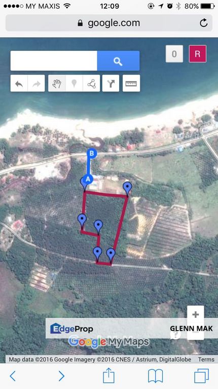 Beach Front Land for Sale, Sabah, Menumbok