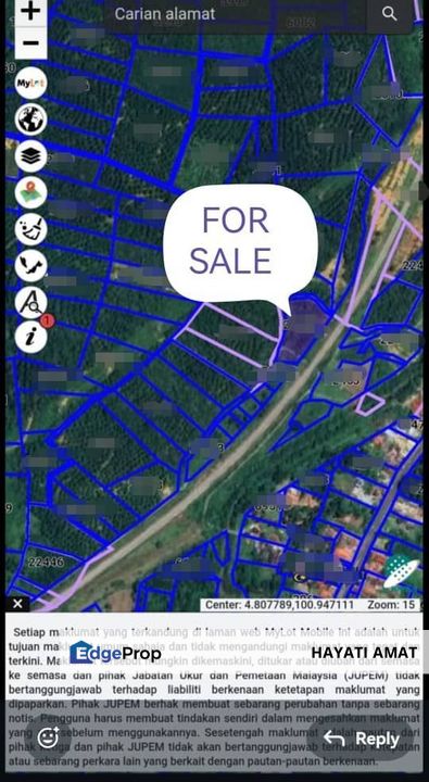 Tanah 1.98ekar Kota Lama Kiri Kuala Kangsar Perak l Individual Title, Perak, Ipoh