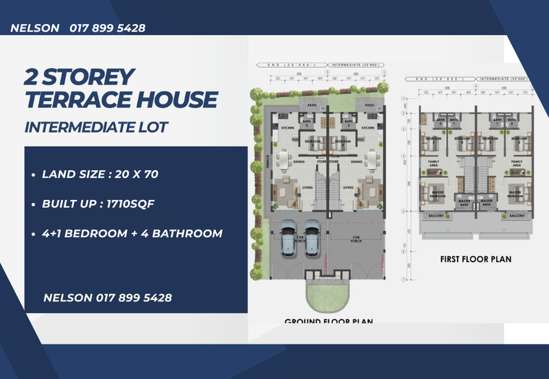Freehold Malay Reserve Double Storey Terrace House Bandar Sungai Long