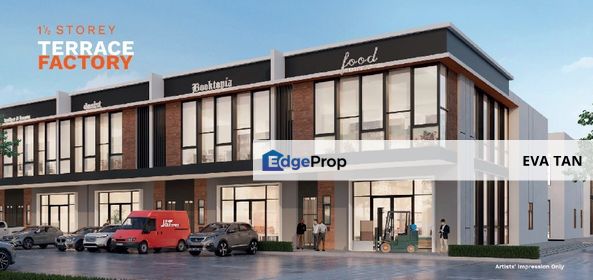 Brand New 1.5 Storey Terrace Factory at Bandar Cemerlang, Johor, Ulu Tiram