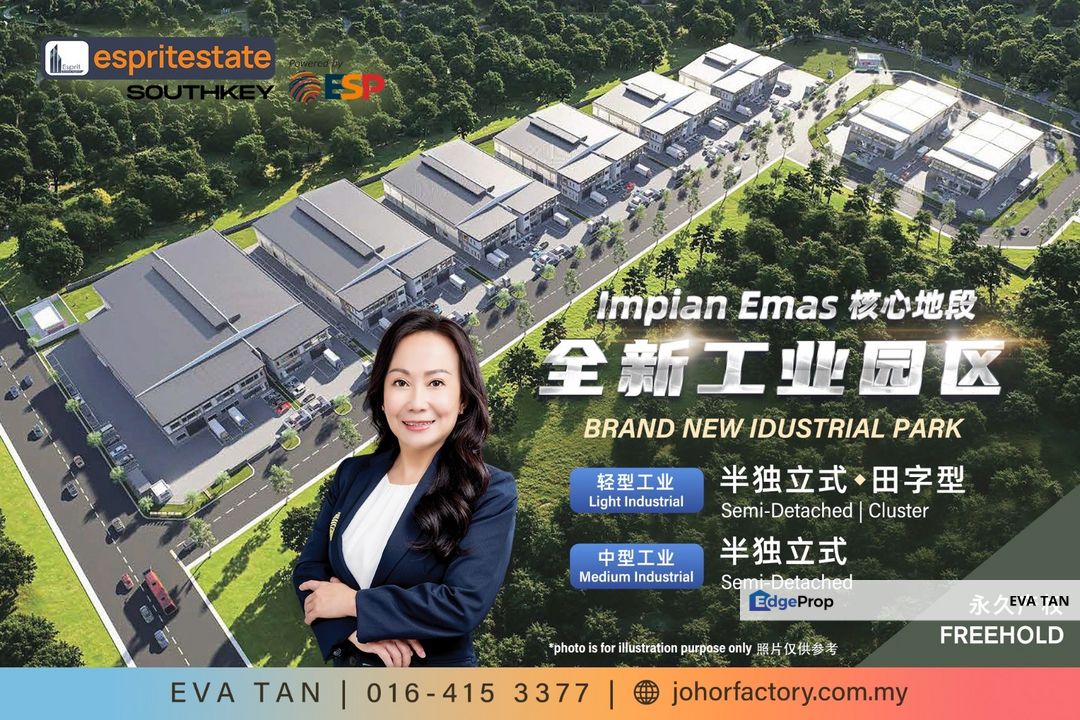 Skudai, Impian Emas Brand New Semi-D Factory for sale or rent, Johor, Johor Bahru