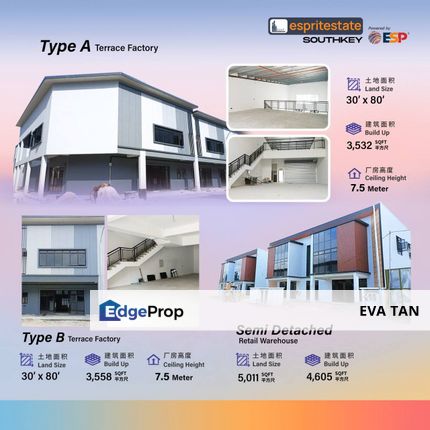 Kulai Indahpura Newly Semi-Detached Factory, Johor, Kulai