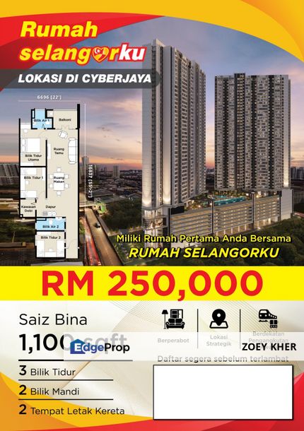1100sf with 250k @ Cyberjaya, Selangor, Cyberjaya
