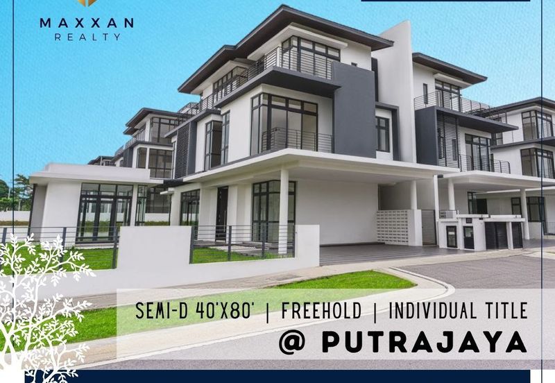 [Freehold Individual Title] 3 Storey Semi-D 40'x80' @ Putrajaya