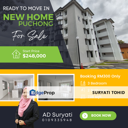 Ready To Move in Apartment Seroja Taman Putra Perdana Puchong, Selangor, Puchong