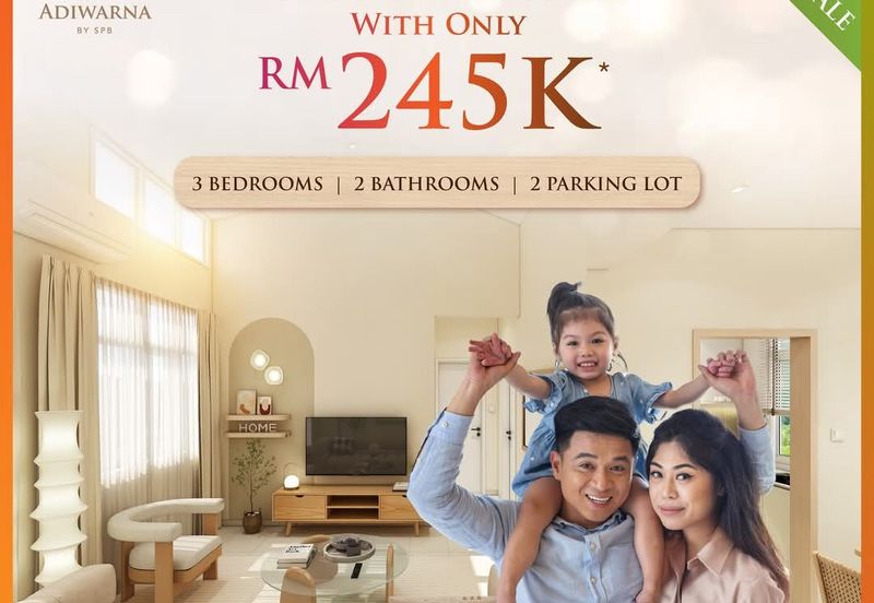 Landed Villa Apartment Freehold Kota Seri Langat RM245k