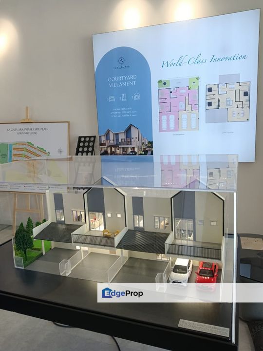 Villament Courtyard 3 Rooms 2 Bath Freehold New Township Gated Guarded, Penang, Tasek Gelugor