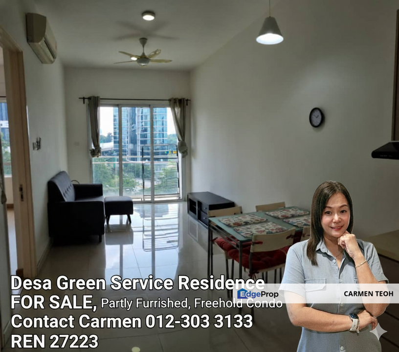 Desa Green Service Residence 1 Bedroom Unit Freehold Condo For Sale, Kuala Lumpur, Taman Desa 