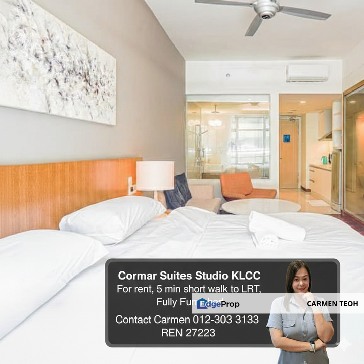 KLCC Fraser Place 163 Fully Furnished Studio FOR RENT, Kuala Lumpur, KLCC