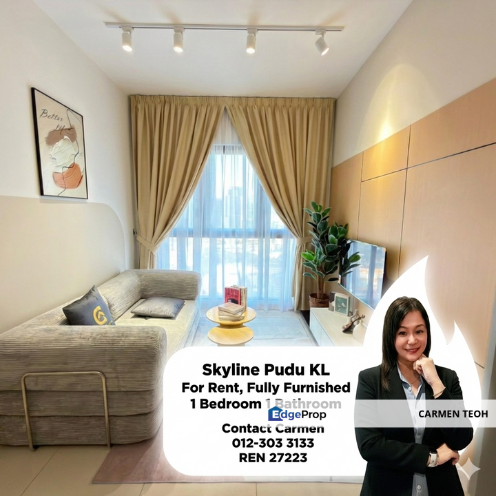Skyline Pudu KL Fully Furnished 1 Bedroom Unit KL City, Kuala Lumpur, Pudu