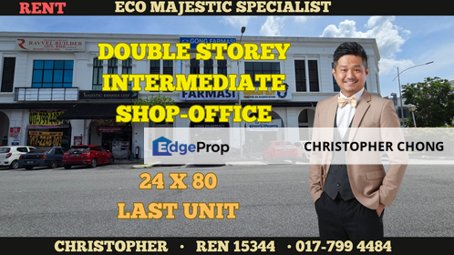 Eco Majestic, Double storey Shop-office, Last unit, Selangor, Beranang