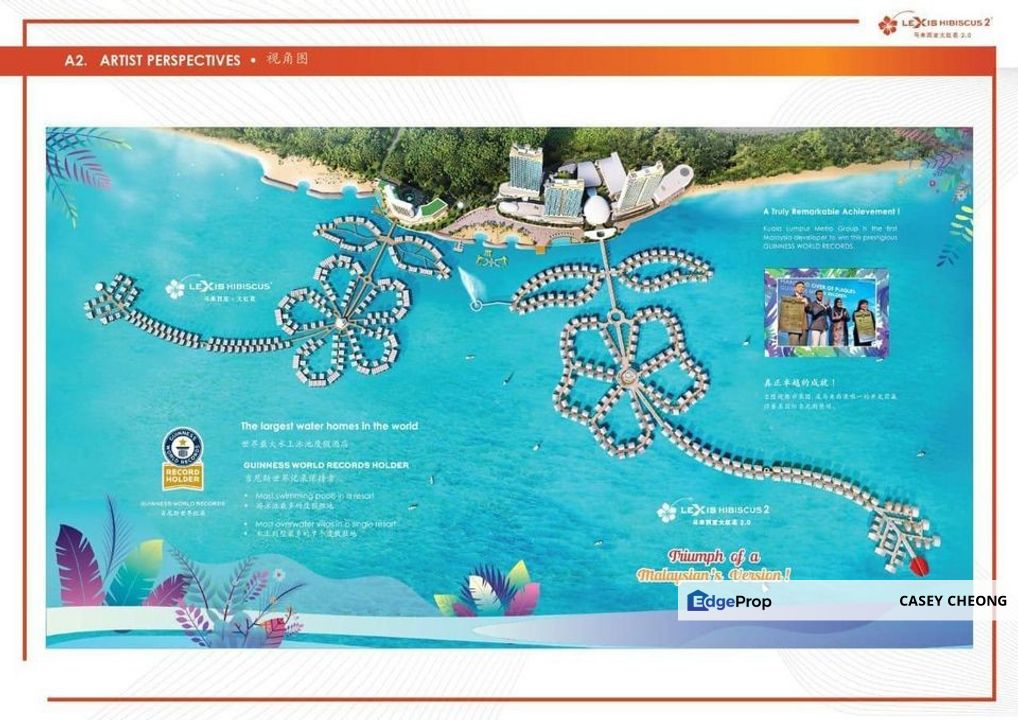 Lexis Hibiscus 2 Water Villa Swimming Pool Port Dickson GRR 6% Guiness World Record, Negeri Sembilan, Port Dickson