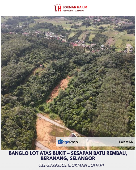 BANGLO LOT ATAS BUKIT – SESAPAN BATU REMBAU, BERANANG, SELANGOR, Selangor, Beranang