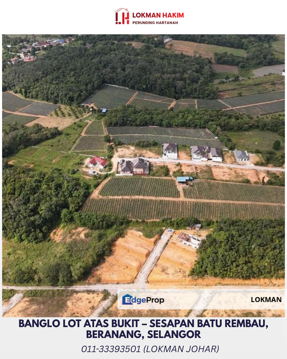 BANGLO LOT ATAS BUKIT – SESAPAN BATU REMBAU, BERANANG, SELANGOR, Selangor, Beranang