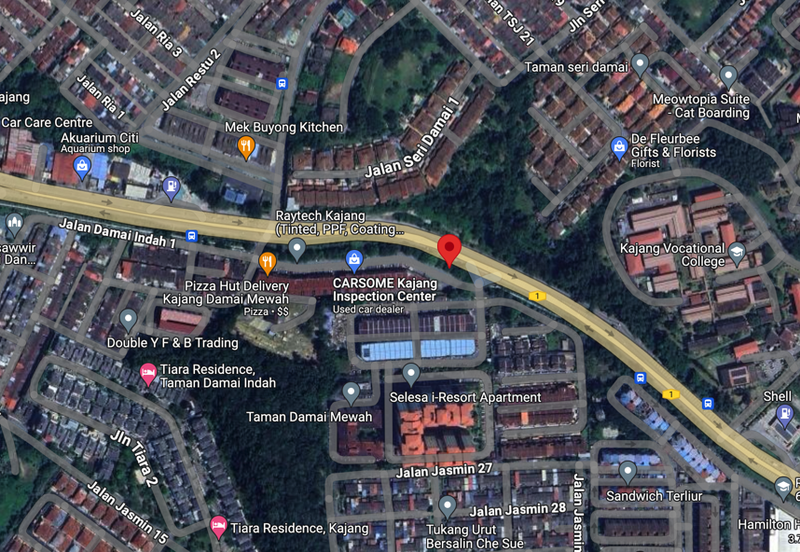 (1.7 Acres Main Road) Kajang Jalan Semenyih Taman Damai Mewah Batu 16 1/2 Commercial Land For SALE