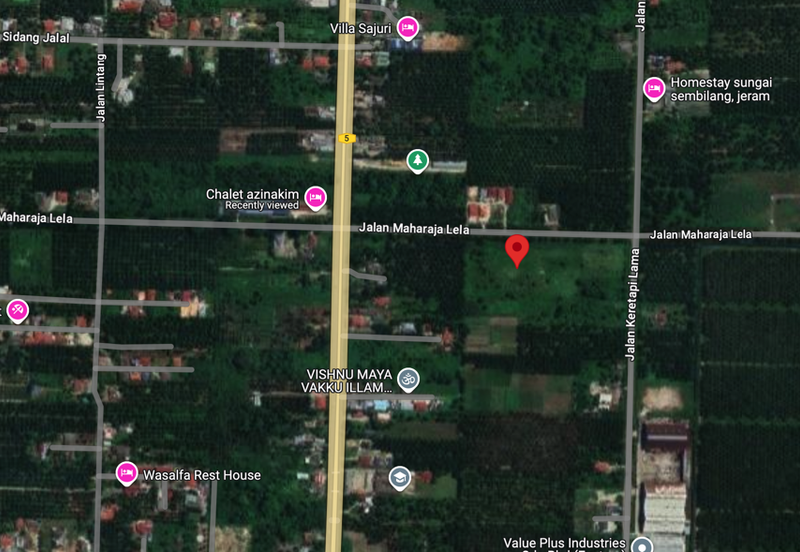 (5 Acres) Jeram Kuala Selangor Kampung Sungai Sembilang Jalan Maharajalela