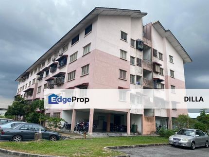 Corner Tingkat 1 Freehold Flat Taman Anggerik Villa 2 Full Loan, Selangor, Semenyih