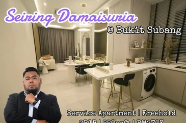 Service Apartment Seiring Damaisuria, Bukit Subang, Selangor for sale. 