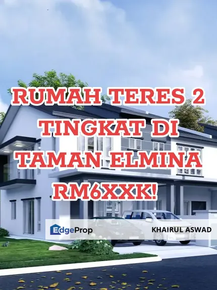 Rumah Teres 2 Tingkat di Taman Elmina, Kampung Melayu Subang untuk dijual. , Selangor, Subang