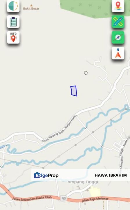 2.7 Ekar Tanah Pertanian di Ampang Tinggi Parit Kuala Pilah Negeri Sembilan, Negeri Sembilan, Kuala Pilah