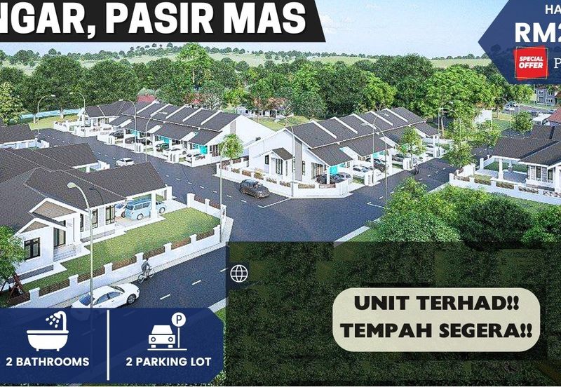 Rumah Teres setingkat untuk dijual di Pasir Mas Kelantan