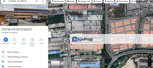 an Industrial land for sale in Meru Klang, Selangor, Kapar 