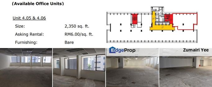 office for rent at Menara Hap Seng KLCC, Kuala Lumpur, KLCC