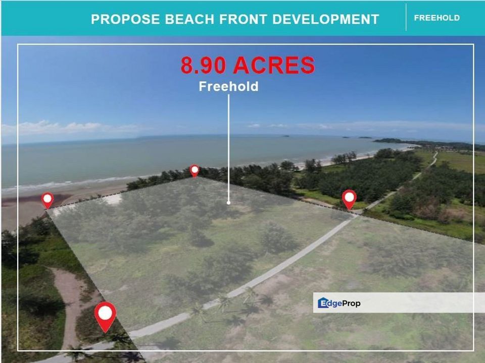 Freehold 9 Acres Facing Beach Commercial Land Desaru Johor, Johor, Kota Tinggi