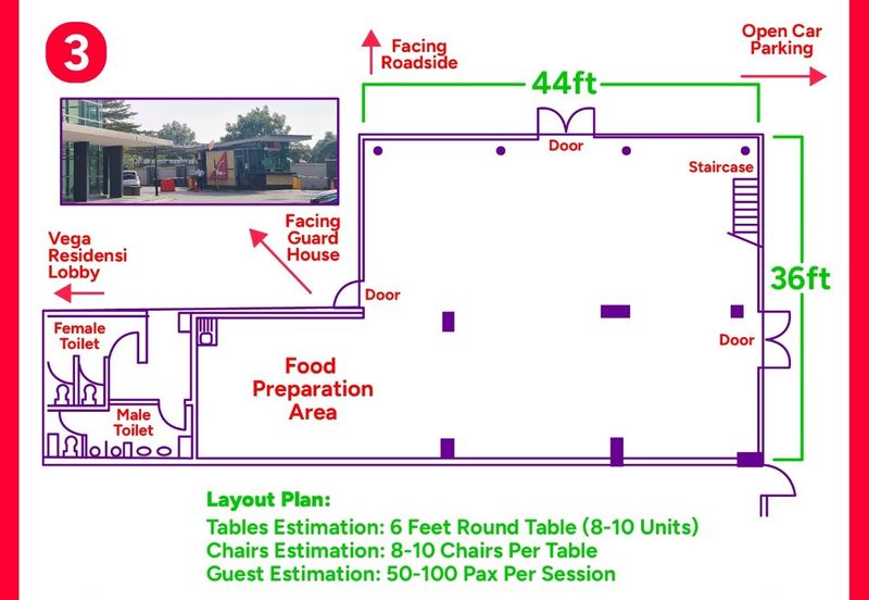Facing Main Road Shop duplex Vega Residensi Condo Cyberjaya  