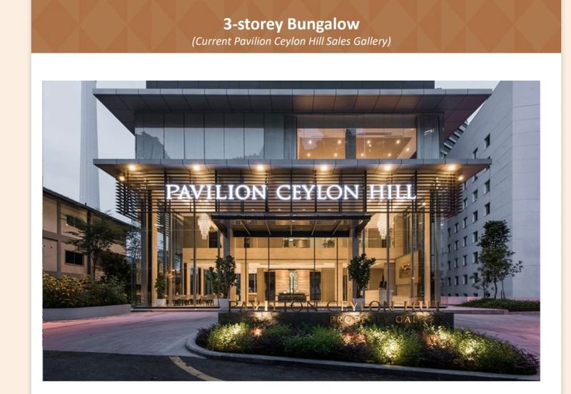 Pavilion Ceylon Hill 3sty Bungalow Bukit Bintang Changkat KL City