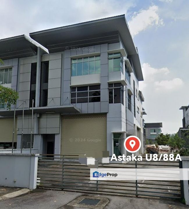 Freehold Semi D Factory Astaka U8 Bukit Jelutong, Selangor, Shah Alam