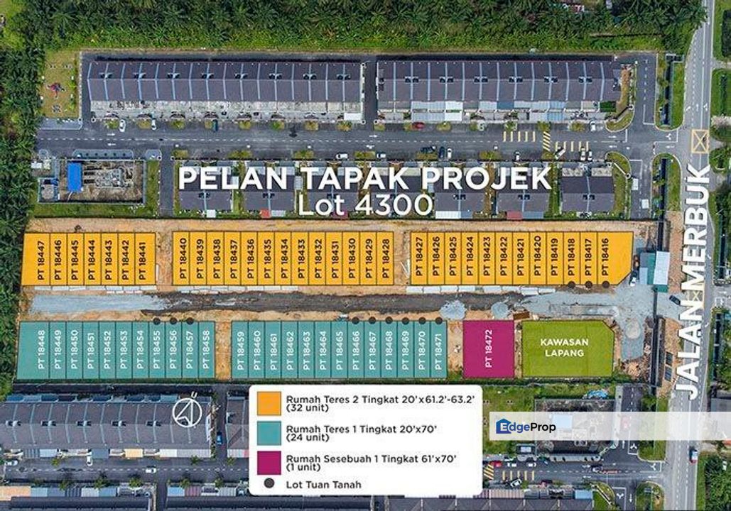 PROJEK PERUMAHAN BARU RUMAH TERES 2-TINGKAT Jalan Merbuk, Telok Panglima Garang, Selangor, Telok Panglima Garang