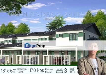 FOR SALE RUMAH BARU TERES SAIZ 18’x 60’. RM399k DI SHAH ALAM SELANGOR, Selangor, Shah Alam