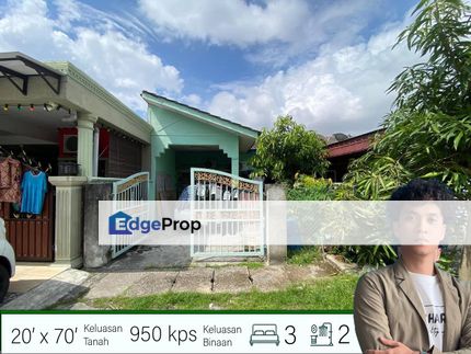 FOR SALE SINGLE STOREY 20X70 3 BILIK RM285K SAHAJA DI MERU KLANG  LANDED TERMURAH DI MERU, Selangor, Klang