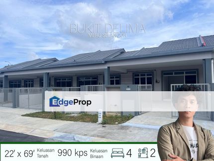 UNTUK DIJUAL SINGLE STOREY TAMAN BUKIT DELIMA FREEHOLD OPEN RM425K 22X69 MERU KLANG, Selangor, Klang