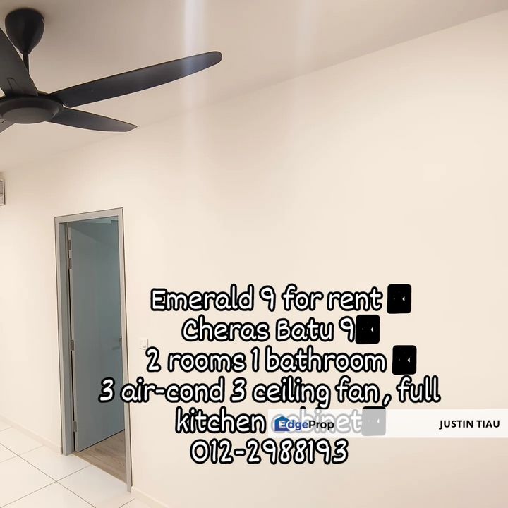 Full furnish Emerald 9 Cheras Batu sembilan Taman Cuepacs MRT tmn Suntex LRT Hartamas Taman Sega, Selangor, Cheras