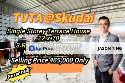 Taman Ungku Tun Aminah Single Storey Terrace House, Johor, Skudai