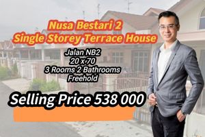 Taman Nusa Bestari 2@Skudai Single Storey Terrace House For Sale for ...