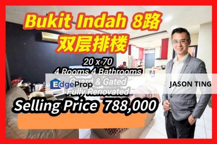 Bukit Indah@ Avenue 8 Double Storey Terrace House With G&G, Johor, Johor Bahru