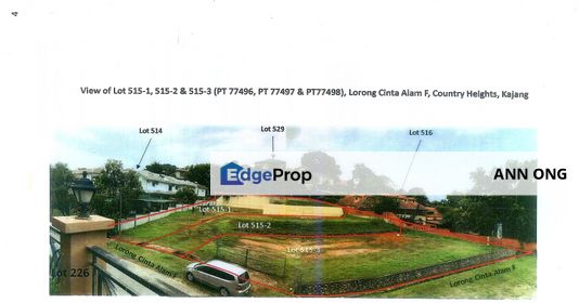 Freehold 3 Title Deeds Bungalow Land in Country Heights, Selangor, Country Heights