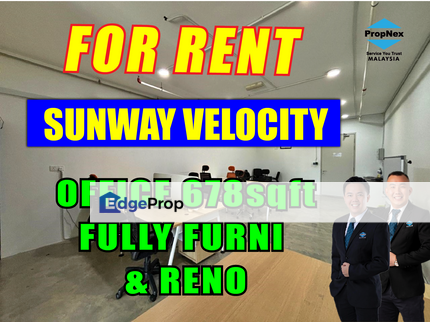 Hot Rent Office Sunway Velocity , Jalan Peel Cheras, Kuala Lumpur, Cheras