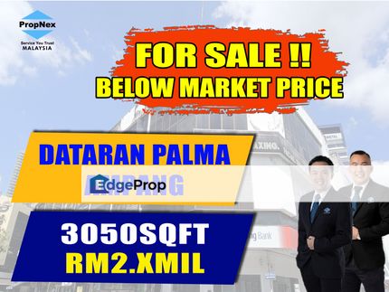 Shop and Office For Sale@Dataran Palma Ampang near MRT Tasik Ampang, KLCC, Selangor, Ampang