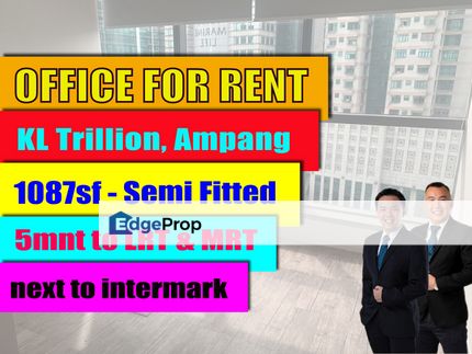 KL Trillion Office For Rent@ Jln Tun Razak, Ampang KLCC, Kuala Lumpur, KLCC