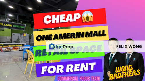 Super Cheap,Retail Lot For Rent, Amerin Mall, Cheras Selatan, Balakong, Selangor, Balakong