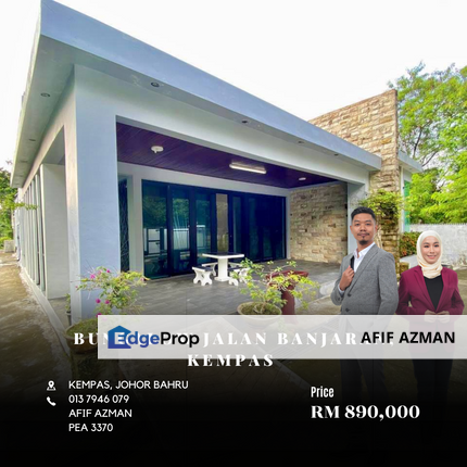 Rumah Bungalow Cantik Jalan Banjaran, Kempas Baru untuk dijual, Johor, Johor Bahru